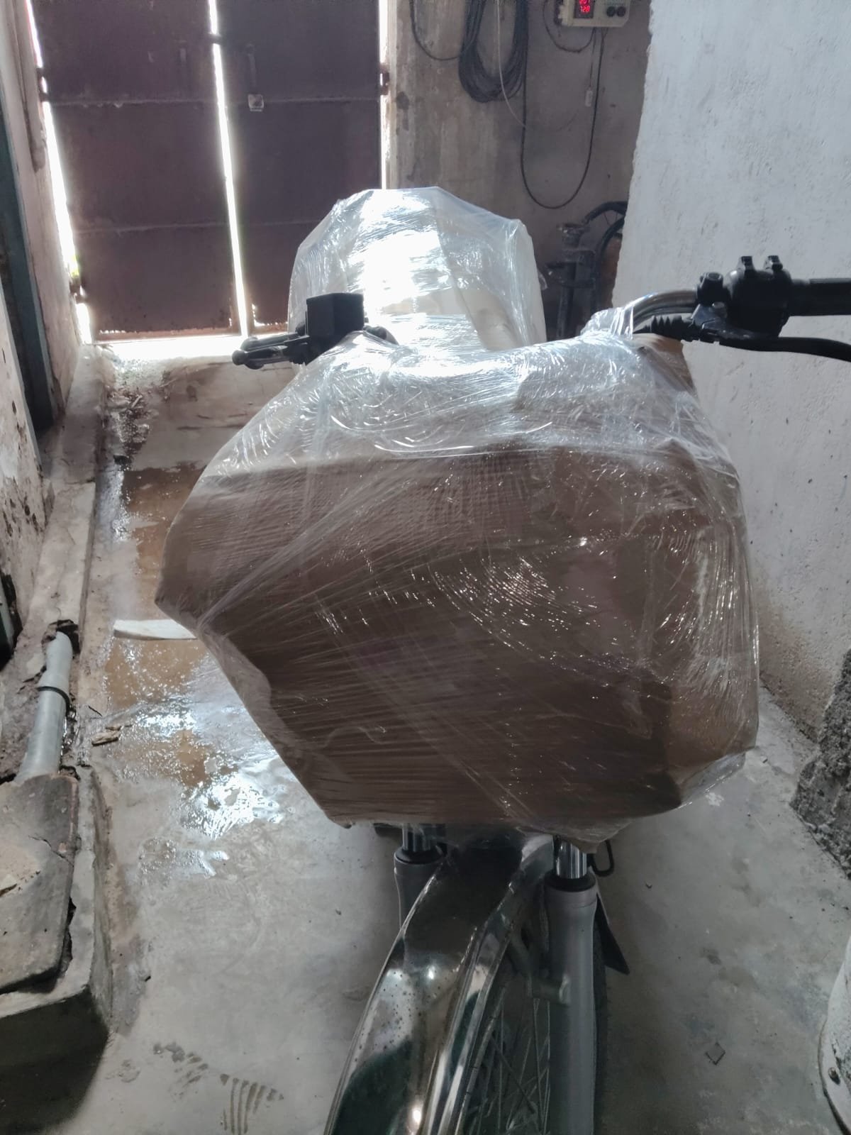 Motorcycle Secure Wheel Chock Locking inside Container - Shree Ashirwad